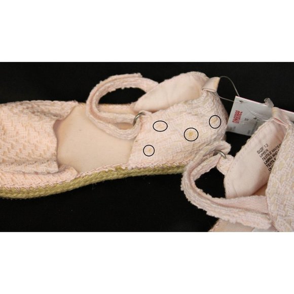 NEW 2007 Gymboree Love is in The Air Pink Lace Crochet Sandals Shoes size 13 - Picture 3 of 10